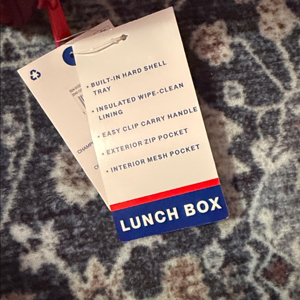Champion Burgundy  Lunch Box and 40 oz Water Bottle - Picture 5 of 10